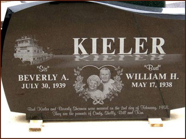 laser etched monument keiler